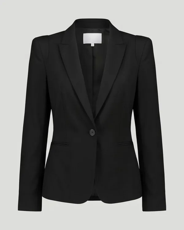 A black tailored blazer