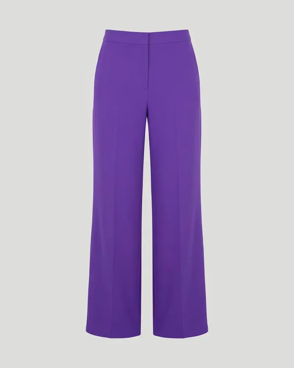 Purple wide-leg trousers