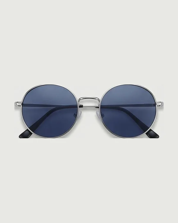 Round silver sunglasses